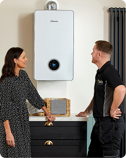 Boiler installed in kitchen Brighton and Hove