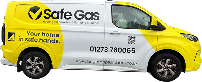 Safe Gas Brighton and Hove's Yellow and White Van